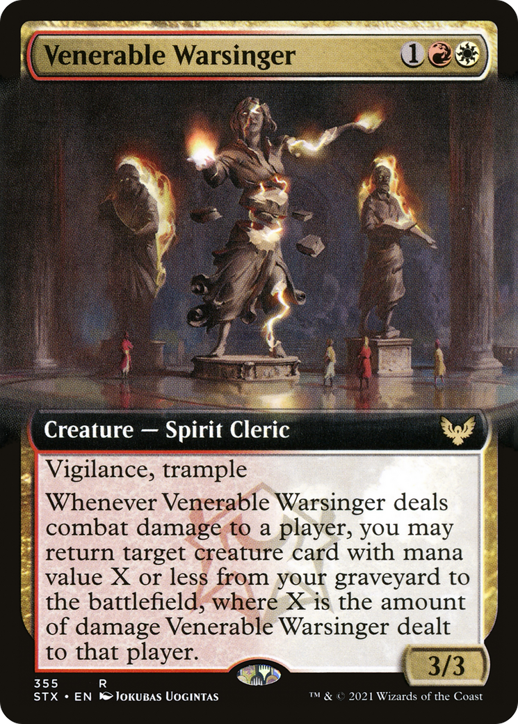 Image of Venerable Warsinger (Extended Art) [Strixhaven: School of Mages]