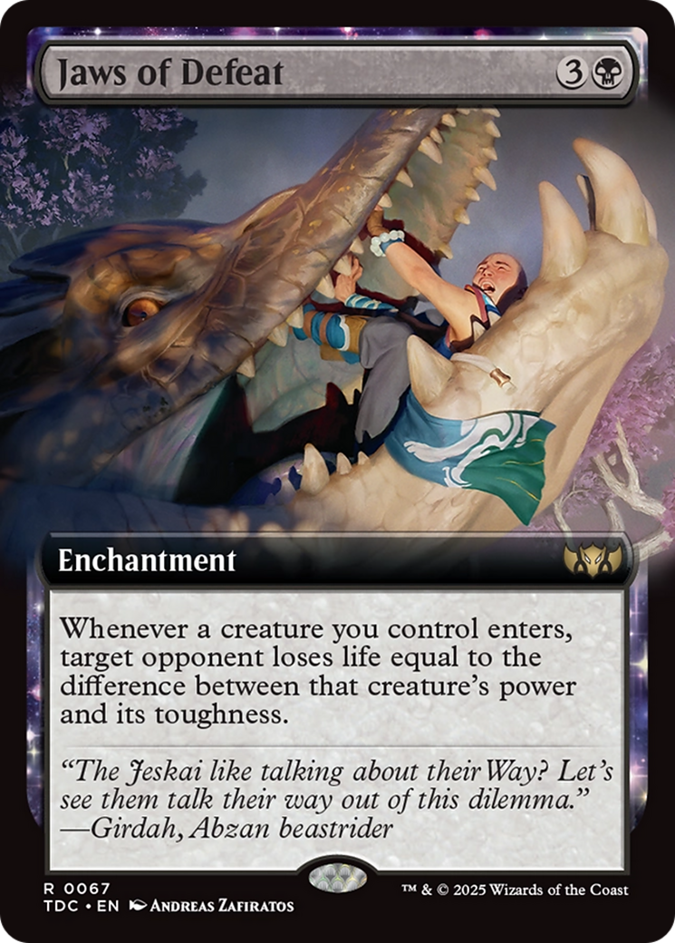 Image of Jaws of Defeat (Extended Art) [Tarkir: Dragonstorm Commander]