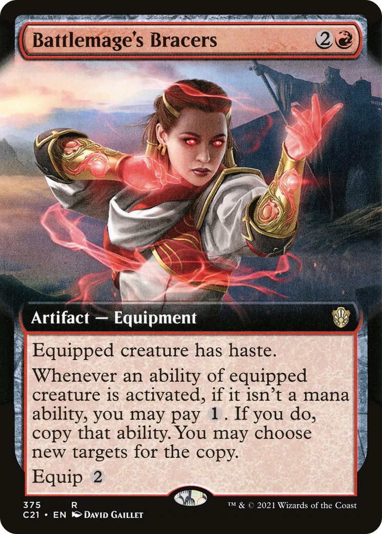 Image of Battlemage's Bracers (Extended Art) [Commander 2021]