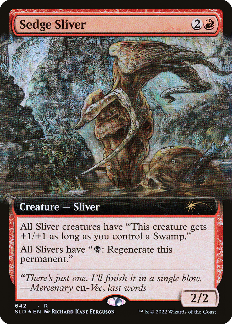 Image of Sedge Sliver (Extended Art) [Secret Lair Drop Promos]