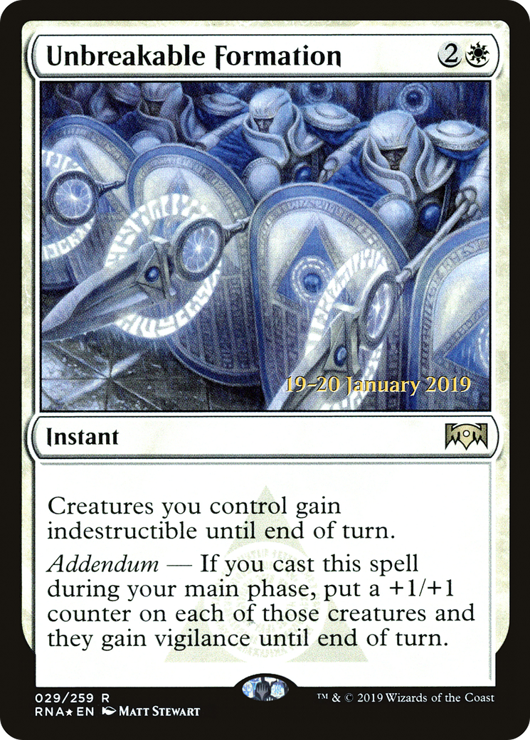 Image of Unbreakable Formation [Ravnica Allegiance Prerelease Promos]