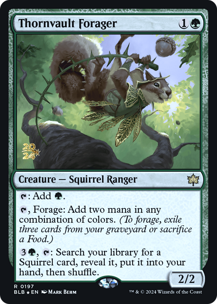 Image of Thornvault Forager [Bloomburrow Prerelease Promos]