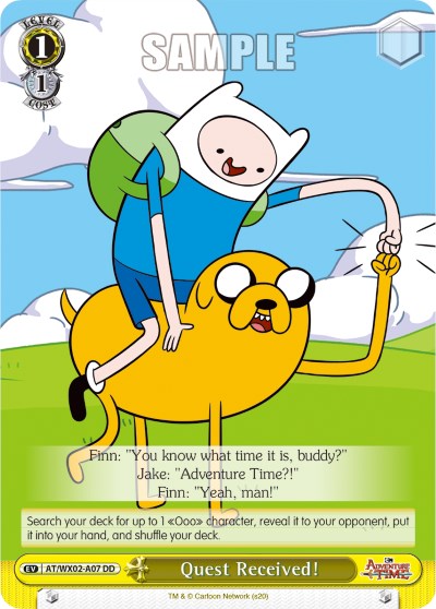 Image of Quest Received! (AT/WX02-A07) (Promo) [Adventure Time]
