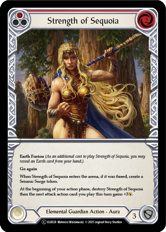 Image of Strength of Sequoia (Red) [U-ELE028] (Tales of Aria Unlimited)  Unlimited Normal