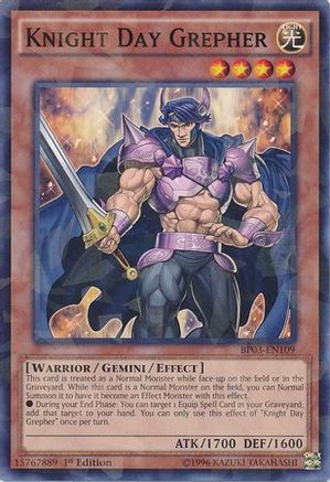 Image of Knight Day Grepher [BP03-EN109] Shatterfoil Rare