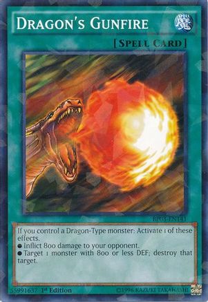 Image of Dragon's Gunfire [BP03-EN141] Shatterfoil Rare
