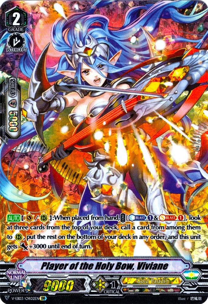 Image of Player of the Holy Bow, Viviane (V-EB03/OR02EN) [ULTRARARE MIRACLE COLLECTION]