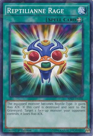 Image of Reptilianne Rage [BP03-EN166] Shatterfoil Rare