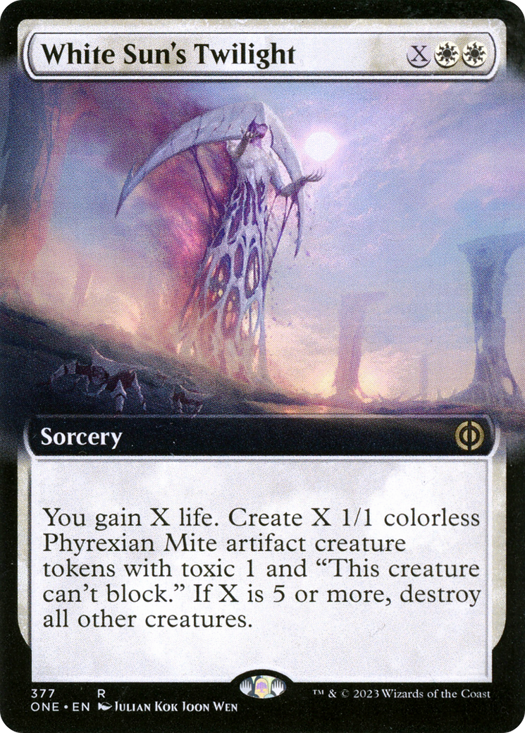 Image of White Sun's Twilight (Extended Art) [Phyrexia: All Will Be One]