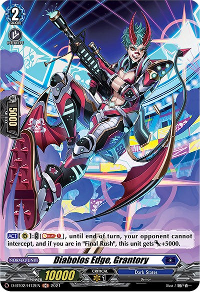 Image of Diabolos Edge, Grantory (D-BT02/H12EN) [A Brush with the Legends]