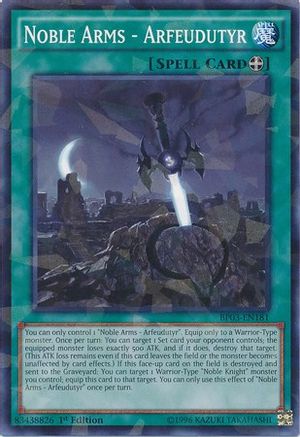 Image of Noble Arms - Arfeudutyr [BP03-EN181] Shatterfoil Rare