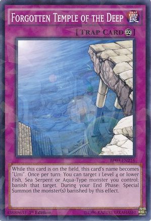 Image of Forgotten Temple of the Deep [BP03-EN216] Shatterfoil Rare