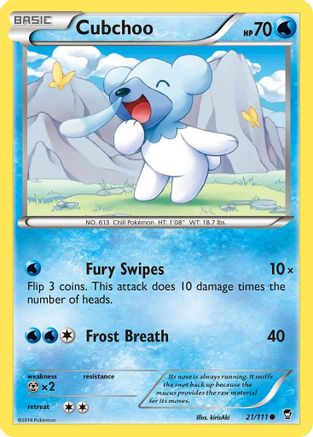 Image of Cubchoo (21/111) [XY: Furious Fists]