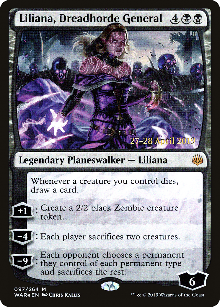 Image of Liliana, Dreadhorde General [War of the Spark Prerelease Promos]