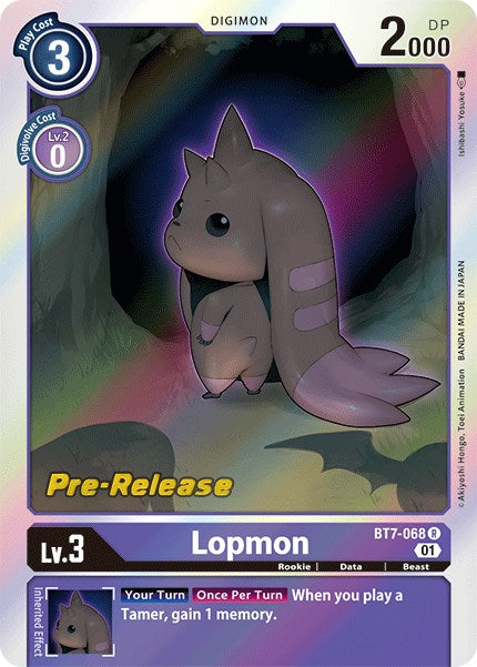 Image of Lopmon [BT7-068] [Next Adventure Pre-Release Cards]