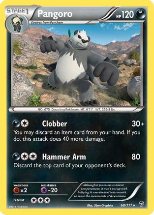 Image of Pangoro (68/111) [XY: Furious Fists]