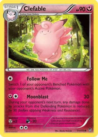 Image of Clefable (71/111) [XY: Furious Fists]