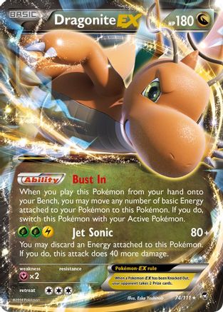 Image of Dragonite EX (74/111) [XY: Furious Fists]