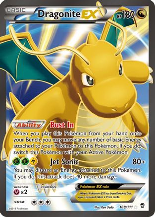 Image of Dragonite EX (108/111) [XY: Furious Fists]