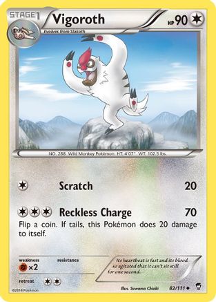 Image of Vigoroth (82/111) [XY: Furious Fists]