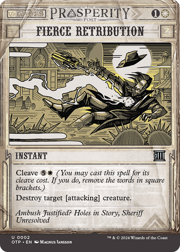 Image of Fierce Retribution [Outlaws of Thunder Junction: Breaking News]