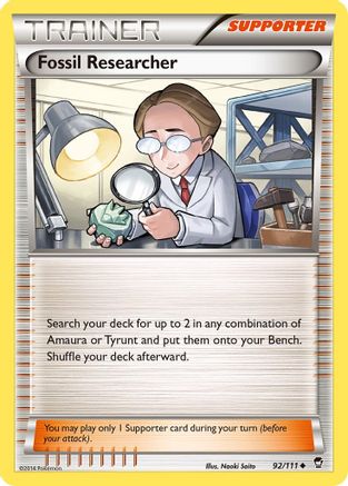 Image of Fossil Researcher (92/111) [XY: Furious Fists]