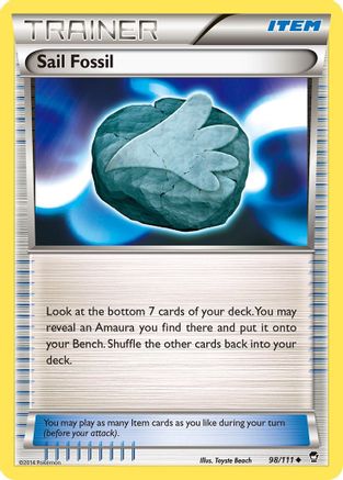 Image of Sail Fossil (98/111) [XY: Furious Fists]