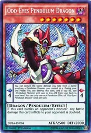 Image of Odd-Eyes Pendulum Dragon [DUEA-EN004] Secret Rare