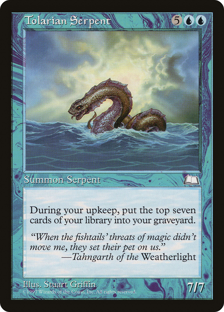 Image of Tolarian Serpent [Weatherlight]