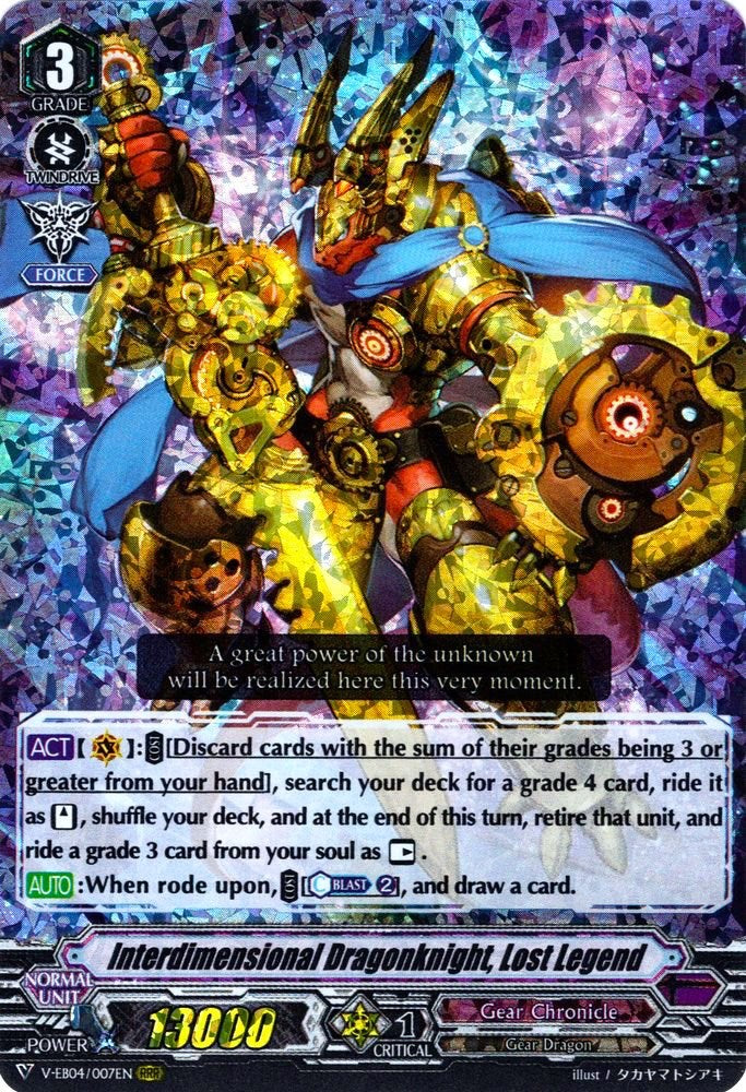 Image of Interdimensional Dragonknight, Lost Legend (V-EB04/007EN) [The Answer of Truth]