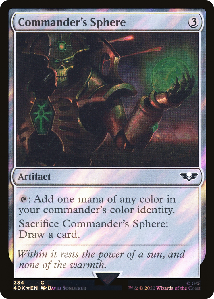 Image of Commander's Sphere (234) (Surge Foil) [Warhammer 40,000]