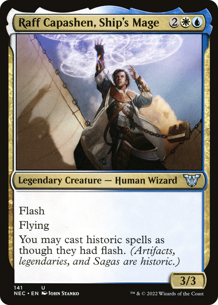 Image of Raff Capashen, Ship's Mage [Kamigawa: Neon Dynasty Commander]