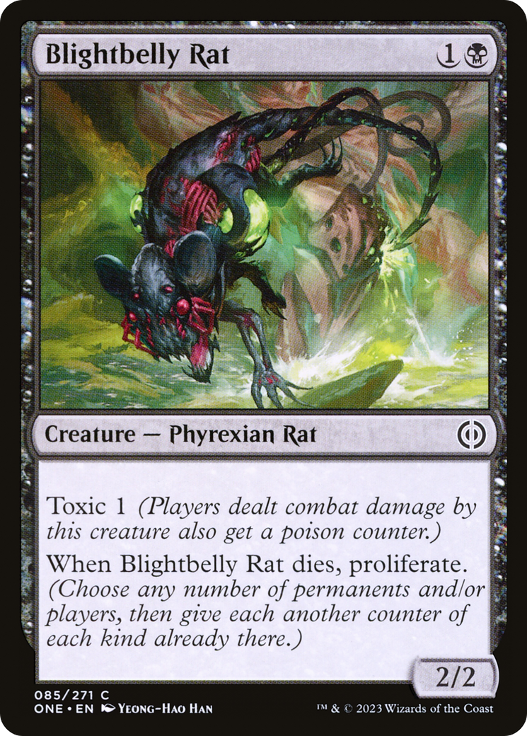 Image of Blightbelly Rat [Phyrexia: All Will Be One]
