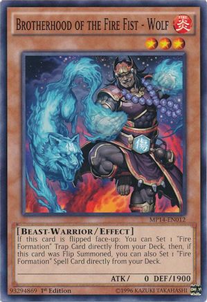 Image of Brotherhood of the Fire Fist - Wolf [MP14-EN012] Common