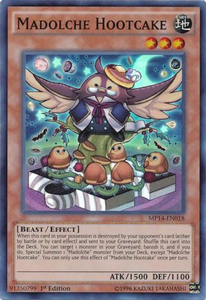 Image of Madolche Hootcake [MP14-EN018] Super Rare