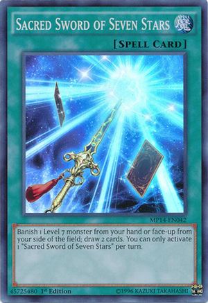Image of Sacred Sword of Seven Stars [MP14-EN042] Super Rare