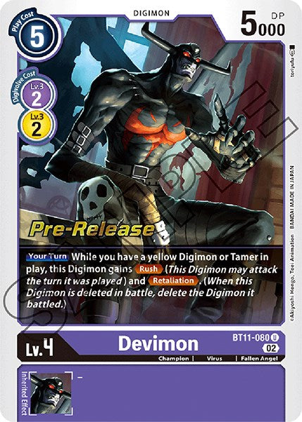 Image of Devimon [BT11-080] [Dimensional Phase Pre-Release Promos]