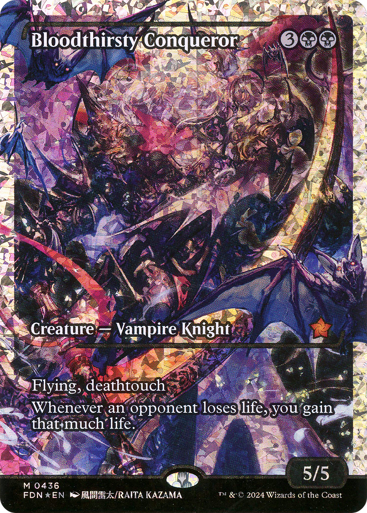 Image of Bloodthirsty Conqueror (Showcase) (Fracture Foil) [Foundations]
