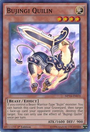 Image of Bujingi Quilin [MP14-EN070] Super Rare