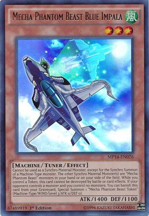 Image of Mecha Phantom Beast Blue Impala [MP14-EN076] Ultra Rare