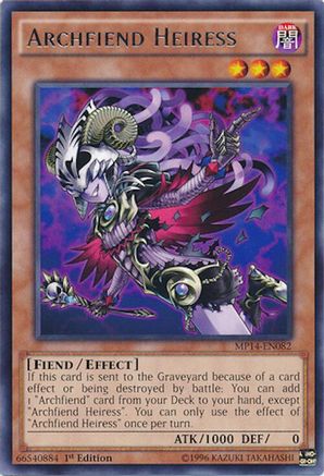 Image of Archfiend Heiress [MP14-EN082] Rare