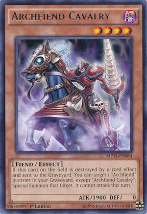 Image of Archfiend Cavalry [MP14-EN083] Rare