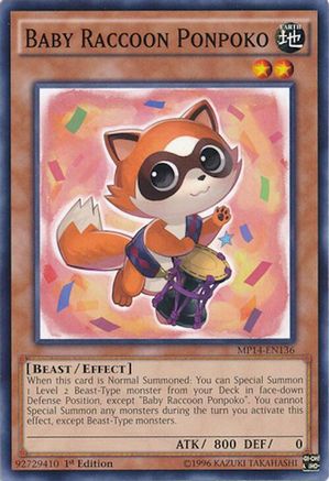 Image of Baby Raccoon Ponpoko [MP14-EN136] Common