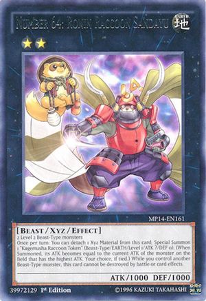 Image of Number 64: Ronin Raccoon Sandayu [MP14-EN161] Rare