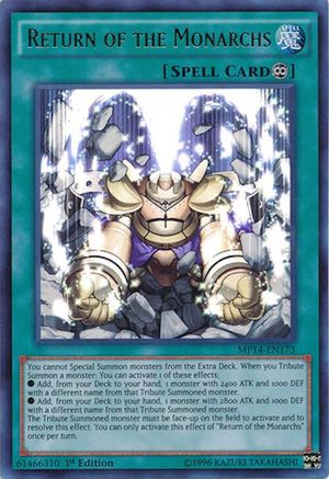 Image of Return of the Monarchs [MP14-EN173] Ultra Rare