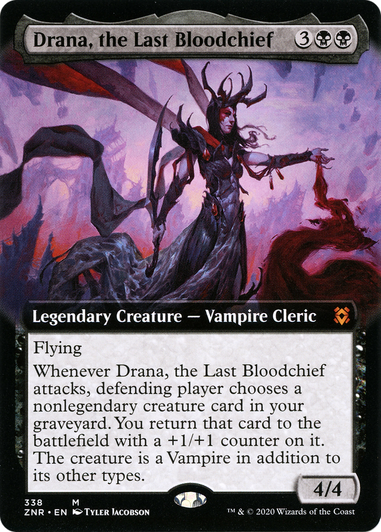 Image of Drana, the Last Bloodchief (Extended Art) [Zendikar Rising]