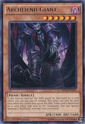 Image of Archfiend Giant [MP14-EN181] Rare
