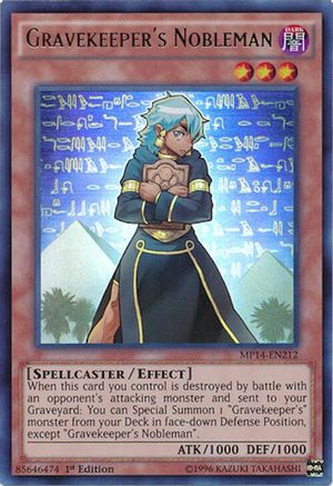 Image of Gravekeeper's Nobleman [MP14-EN212] Ultra Rare