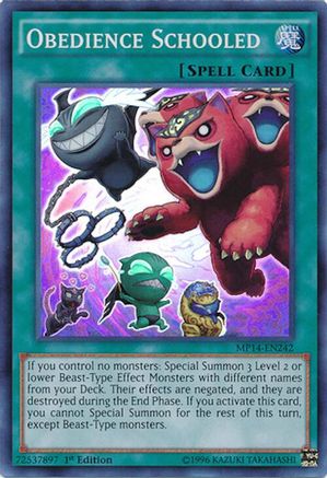 Image of Obedience Schooled [MP14-EN242] Super Rare