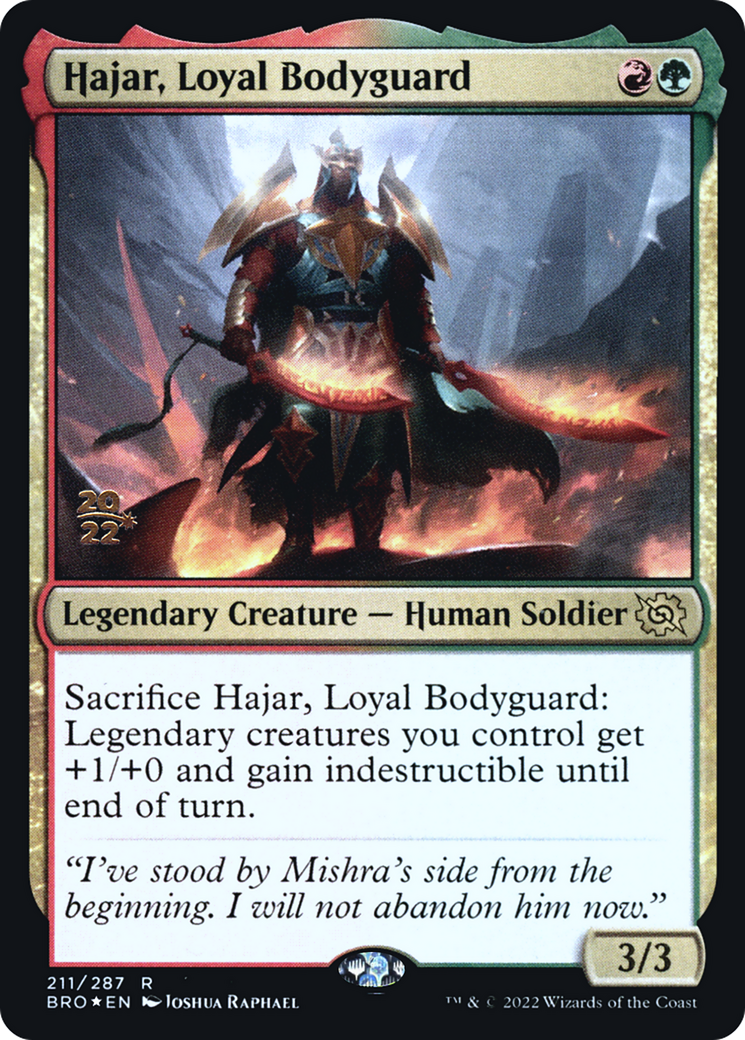 Image of Hajar, Loyal Bodyguard [The Brothers' War Prerelease Promos]